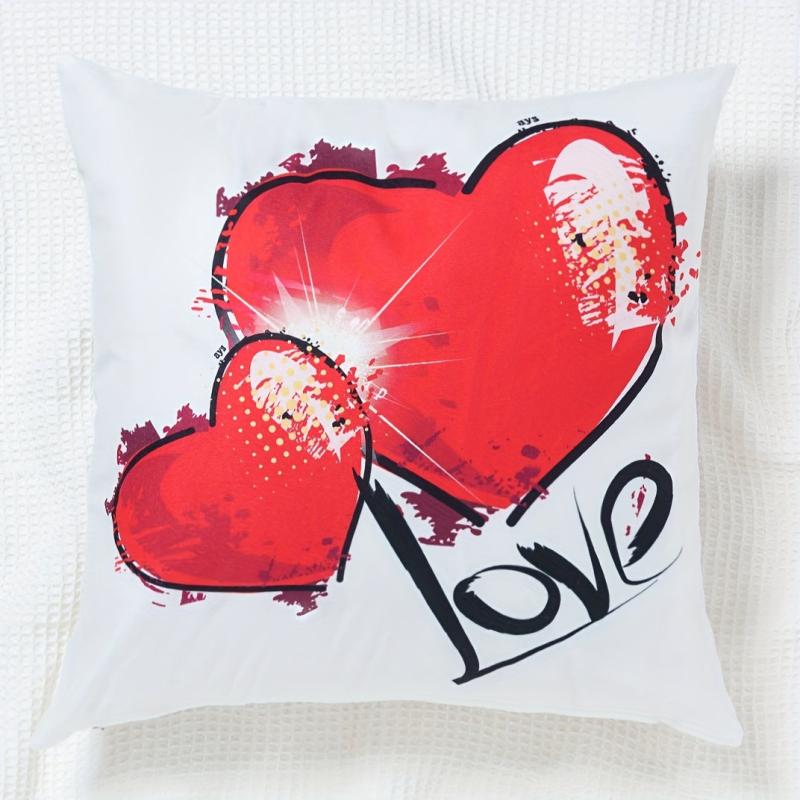 Heart Print Pillowcase Cover Home Decor Room Decor