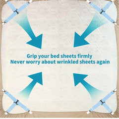 4pcs Bed Sheet Fixing Clip Non-slip Elastic Rope Fixing Artifact