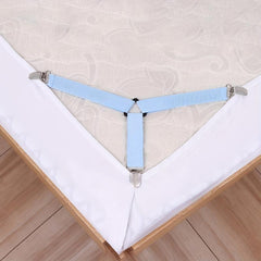 4pcs Bed Sheet Fixing Clip Non-slip Elastic Rope Fixing Artifact