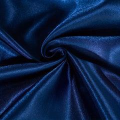 Navy Satin Fitted Sheet Dust Proof Soft Comfortable Mattress Protector