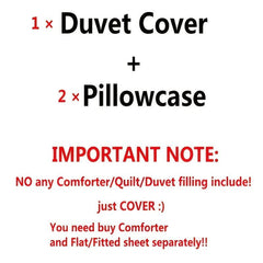3pcs Leaf Printed Duvet Cover Set Soft and Cozy Bedding