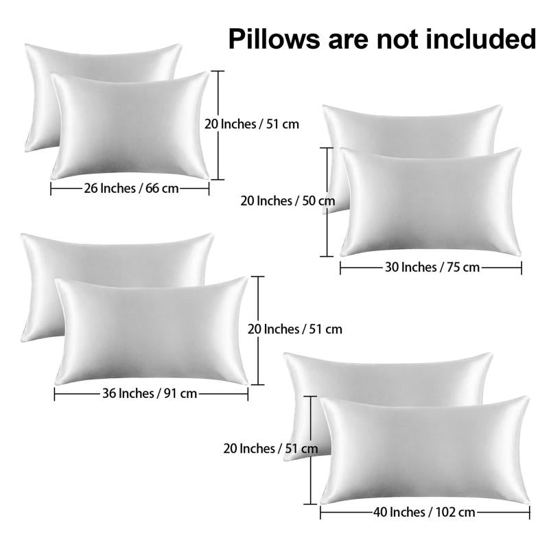 Satin Pillow Cases for Wedding Decor Soft and Durable