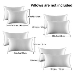 Satin Pillow Cases for Wedding Decor Soft and Durable