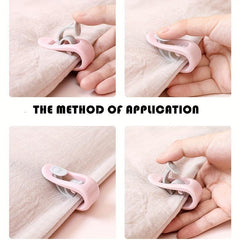 6pcs Quilt Fixers Bed Sheet Anti-run Buckles Non-slip Clips