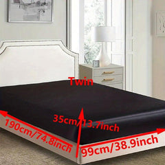 Soft Satin Fitted Sheet Deep Pocket Up to 13 7 Inches