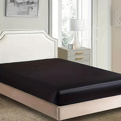 Soft Satin Fitted Sheet Deep Pocket Up to 13 7 Inches
