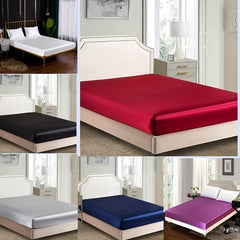 Soft Satin Fitted Sheet Deep Pocket Up to 13 7 Inches