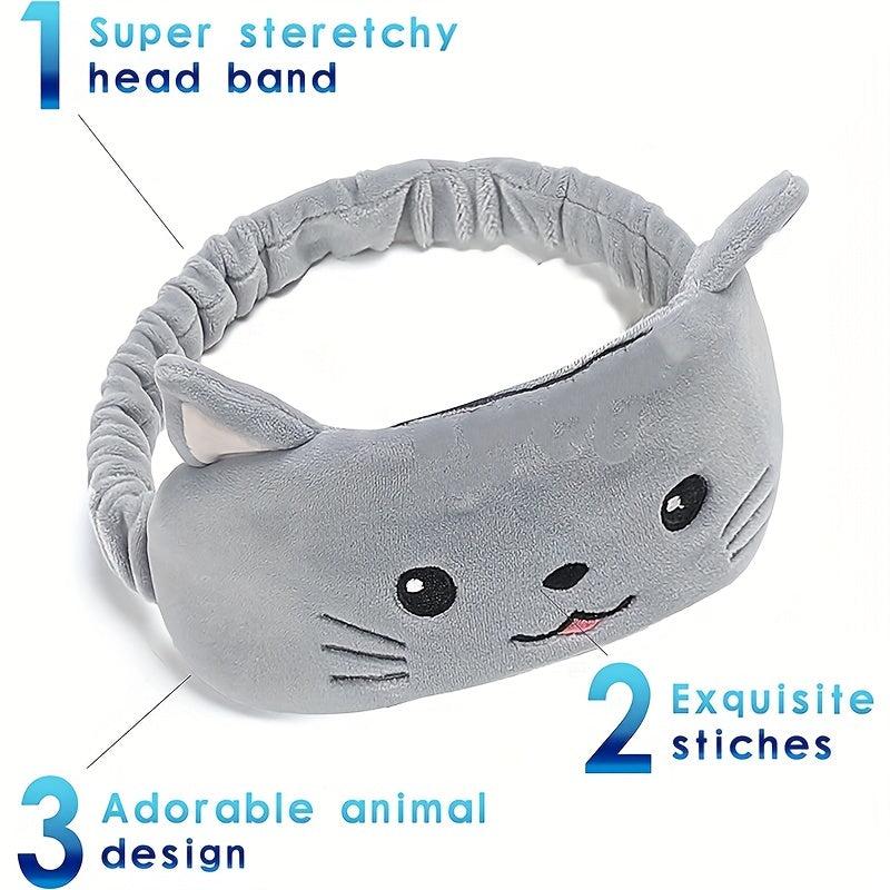 Animal U Shaped Memory Foam Neck Pillow Set with Eye Mask - Travel Kit