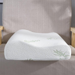 Bamboo Memory Foam Bed Pillow Body Neck Travel Side Sleeper Cooling Pillow