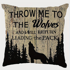 Vintage Animal Square Cushion Cover - Zipper Closure