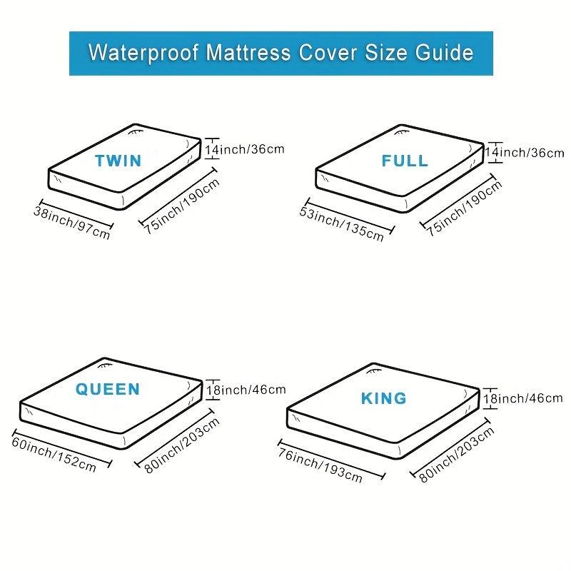Waterproof Mattress Protector Quilted Fitted Pad Deep Pocket