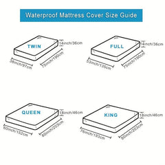 Waterproof Mattress Protector Quilted Fitted Pad Deep Pocket