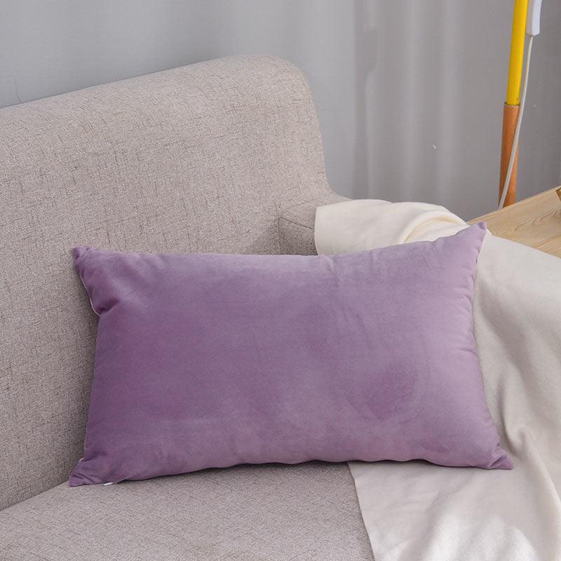 1pc Velvet Cushion Cover Solid Throw Pillow Case For Sofa Car Decor