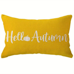 Orange Pink Pillowcase Farmhouse Yellow Waist Pillow Case Decorative Sofa Cushio