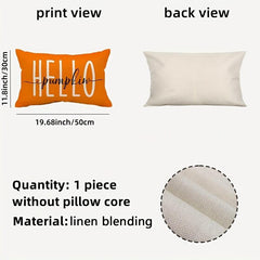 Orange Pink Pillowcase Farmhouse Yellow Waist Pillow Case Decorative Sofa Cushio