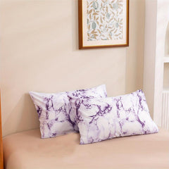 2pcs Marble Print Throw Pillow Cover Machine Washable Dorm Room Home Decor