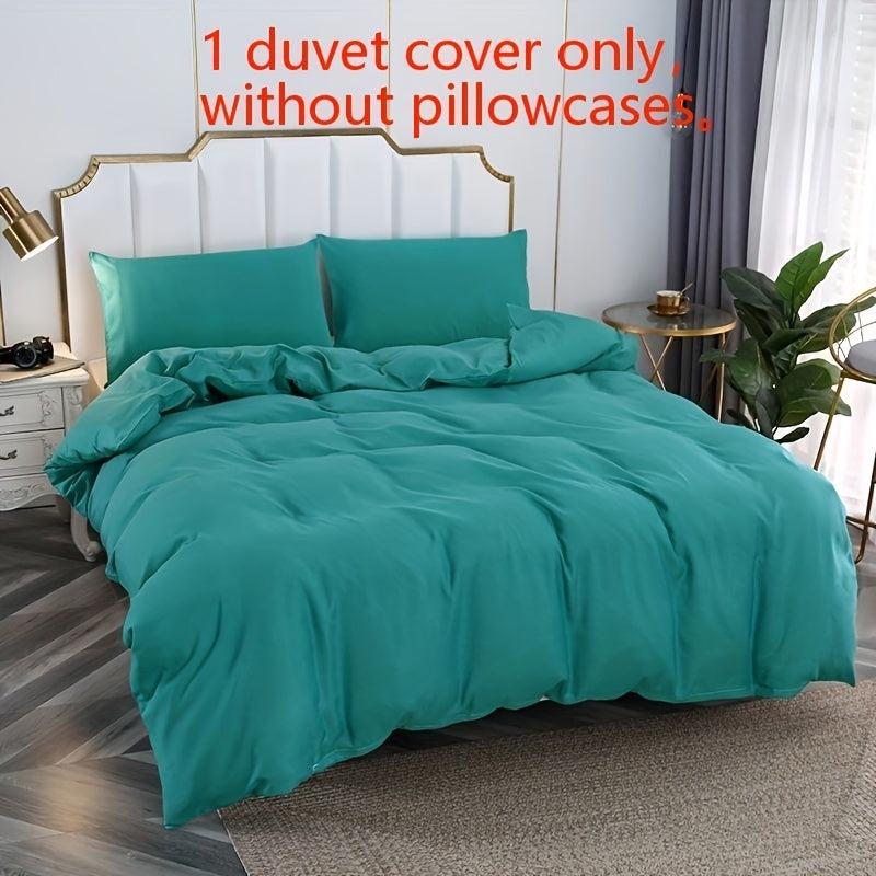 Solid Soft Duvet Cover for Bedroom Guest Room, No Pillowcase