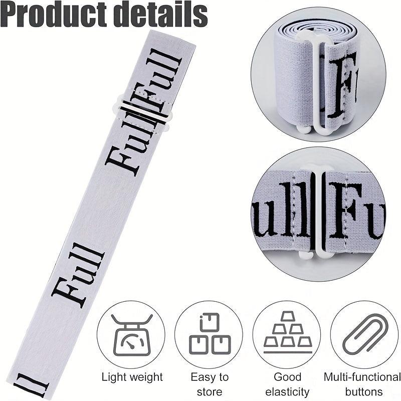 2pcs Bed Sheet Organizer Strap Full Size Wardrobe Organizing Elastic Strap