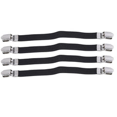 4pcs Bed Sheet Fixers Tablecloth Fixing Belt Anti-slip Sheet Buckles