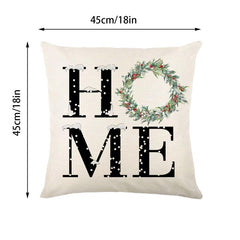 Christmas Pillow Covers Home Noel Truck Christmas Tree Winter Holiday Throw Pln