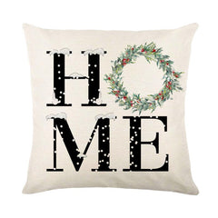 Christmas Pillow Covers Home Noel Truck Christmas Tree Winter Holiday Throw Pln