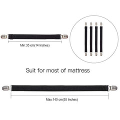4pcs Bed Sheet Clips Corner Bands Suspenders For Fitted Sheets Mattress