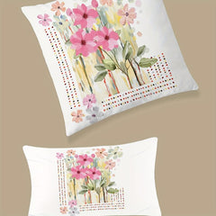 Flower Print Throw Pillow Covers Home Decor