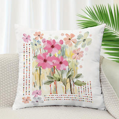 Flower Print Throw Pillow Covers Home Decor