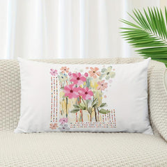 Flower Print Throw Pillow Covers Home Decor