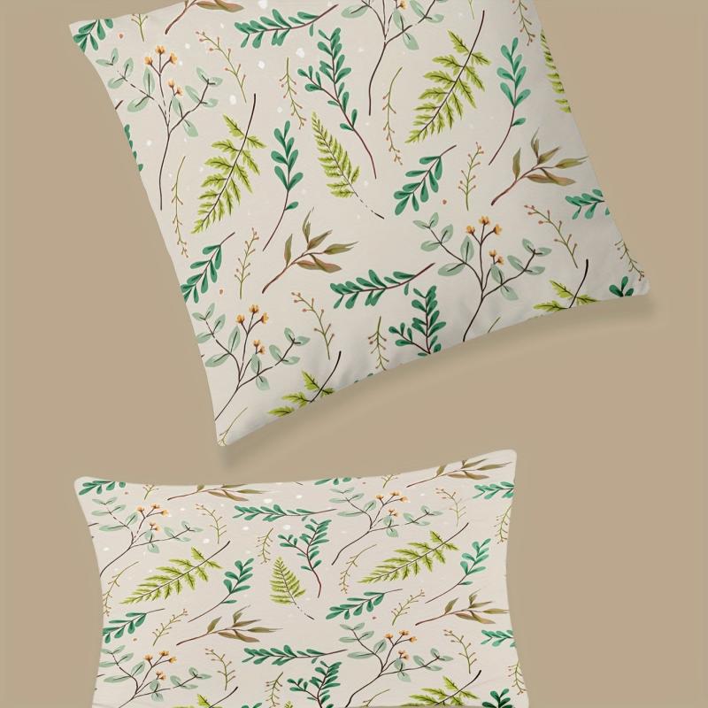 Small Fresh Leaf Throw Pillow Covers