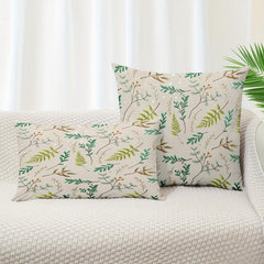 Small Fresh Leaf Throw Pillow Covers