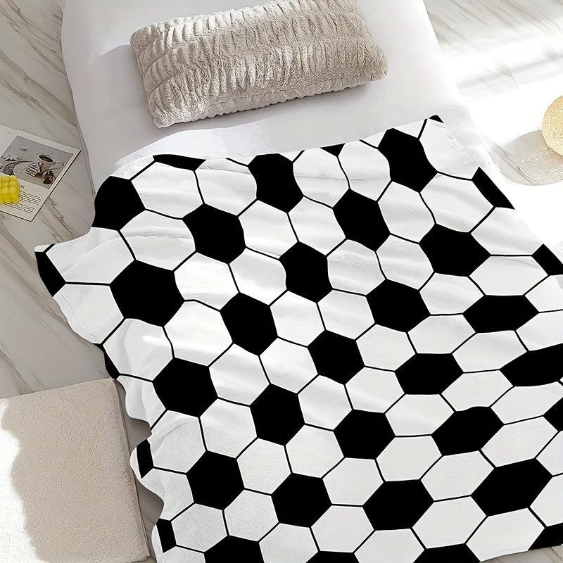 Kids Soccer Throw Blanket - Soft and Cozy for Boys and Girls
