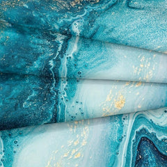 3pc Abstract Marble Duvet Cover Set - Bedroom & Guest Room