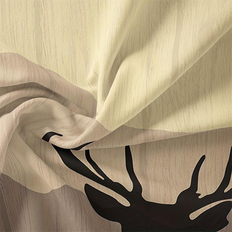 Retro Forest Bear Deer Duvet Cover Set Soft Comfortable Bedding