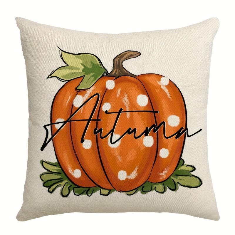 4pcs Hello Pumpkin Fall Throw Pillow Covers 18x18