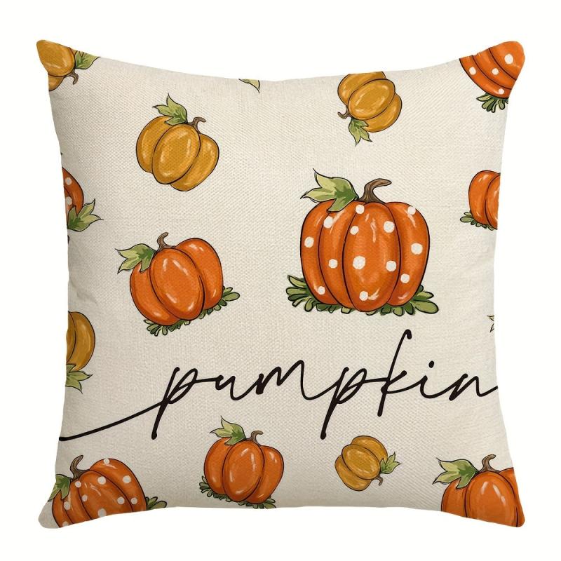 4pcs Hello Pumpkin Fall Throw Pillow Covers 18x18