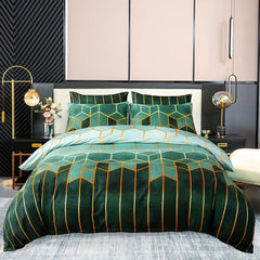 Retro Bedding Duvet Cover Set Microfiber Washable Skin Friendly