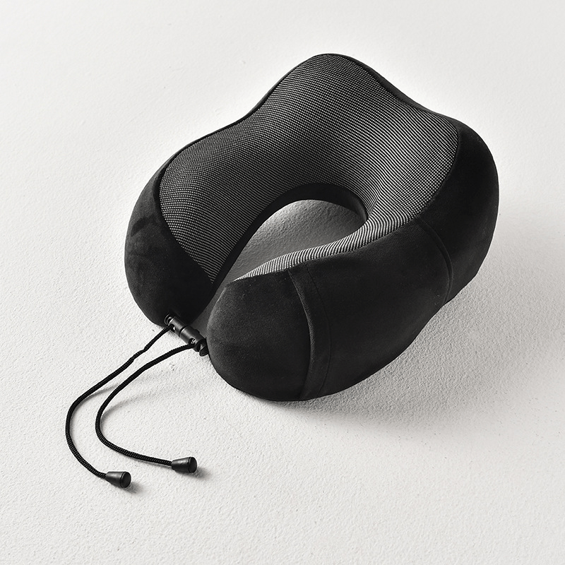 Memory Foam U Shaped Neck Pillow for Travel Car Bed - Relieve Neck Pain