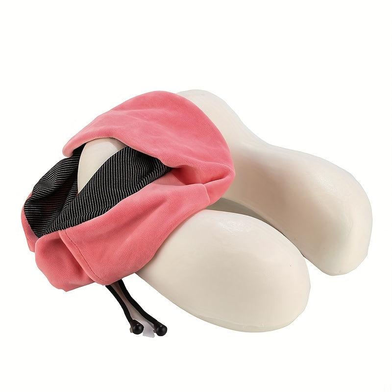 Memory Foam U Shaped Neck Pillow for Travel Car Bed - Relieve Neck Pain
