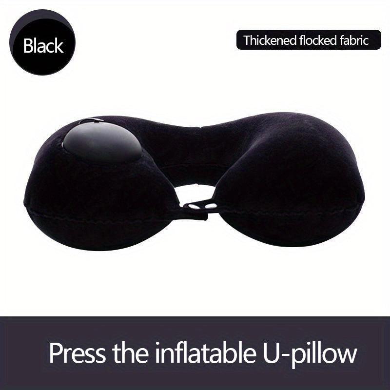Soft U Shaped Travel Pillow for Neck Support, Foldable & Portable