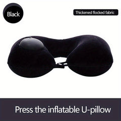 Soft U Shaped Travel Pillow for Neck Support, Foldable & Portable