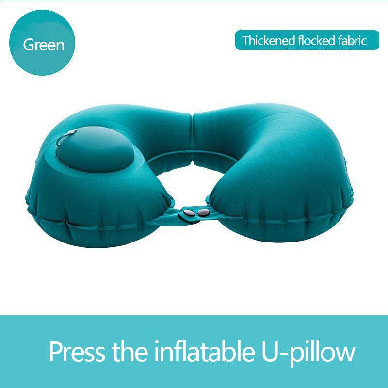 Soft U Shaped Travel Pillow for Neck Support, Foldable & Portable