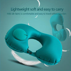 Soft U Shaped Travel Pillow for Neck Support, Foldable & Portable