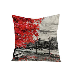 Romantic Paris Tower Couple Pillowcase Home Decor