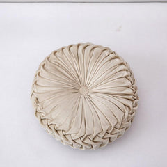 Velvet Pumpkin Round Cushion for Home Decor