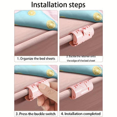 10pcs Anti-slip Bed Sheet Holder Clip Set