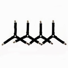 4pcs Bed Sheet Holders Straps Sheet Keepers Bed Sheet Clips Adjustable Triangle
