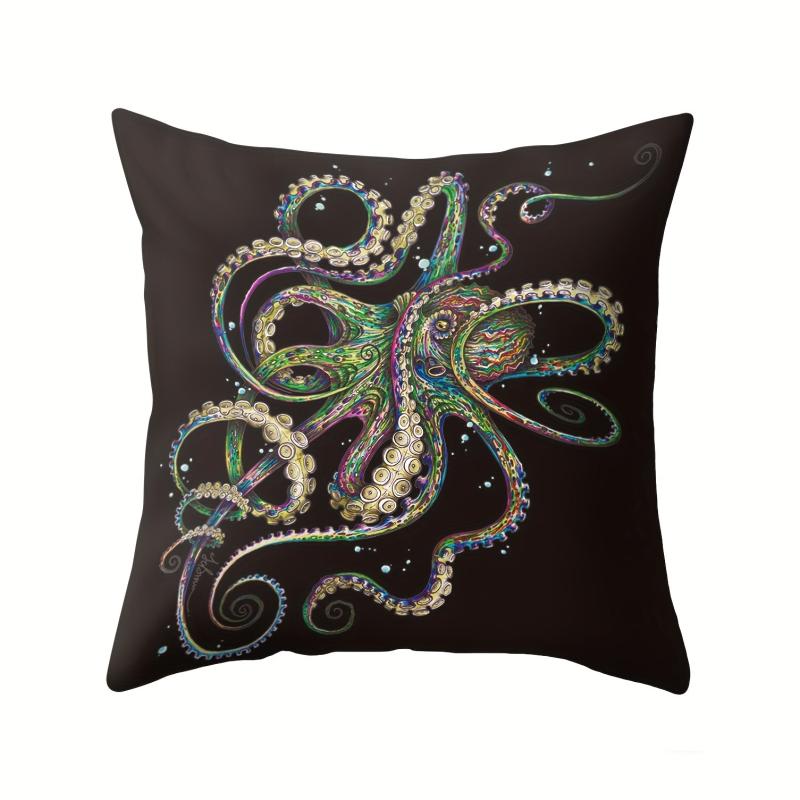 Octopus Print Pillow Cases 17x32in Cushion Cover For Sofa, Home Decor
