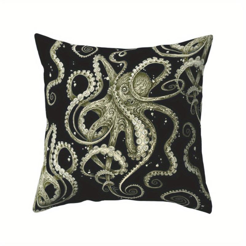 Octopus Print Pillow Cases 17x32in Cushion Cover For Sofa, Home Decor