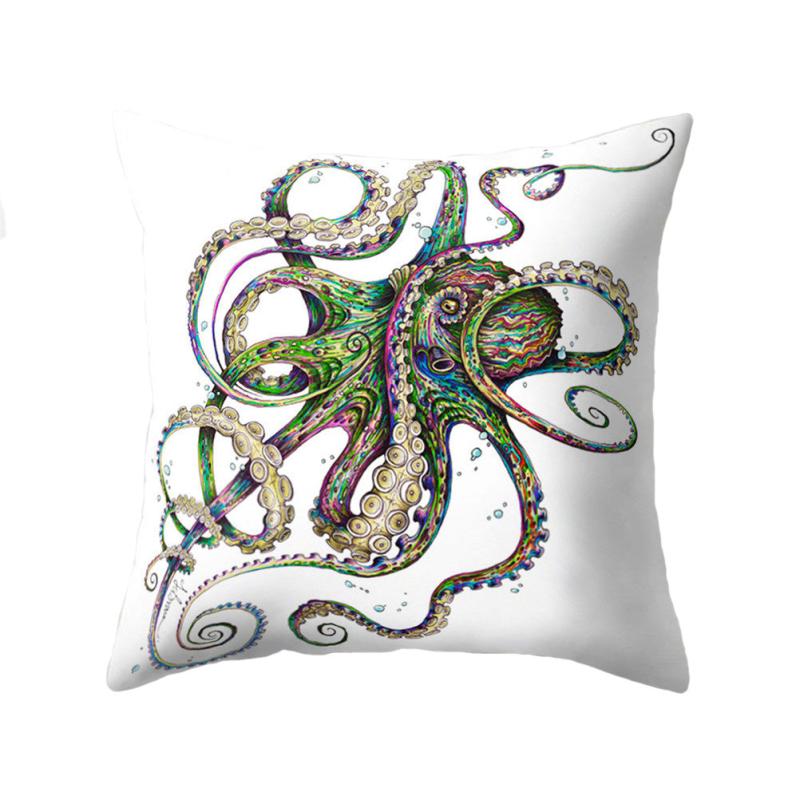Octopus Print Pillow Cases 17x32in Cushion Cover For Sofa, Home Decor